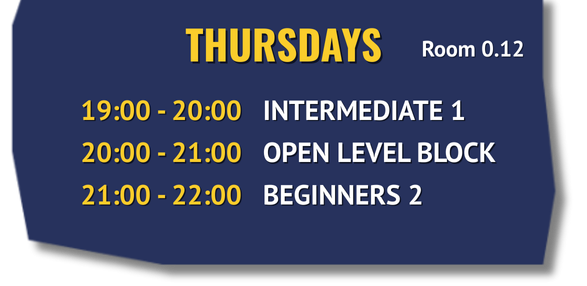 Thursday class schedule