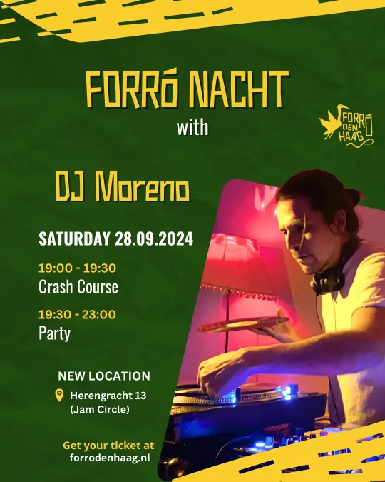 Forró Nacht party with people dancing North Eastern Brazilian dances.